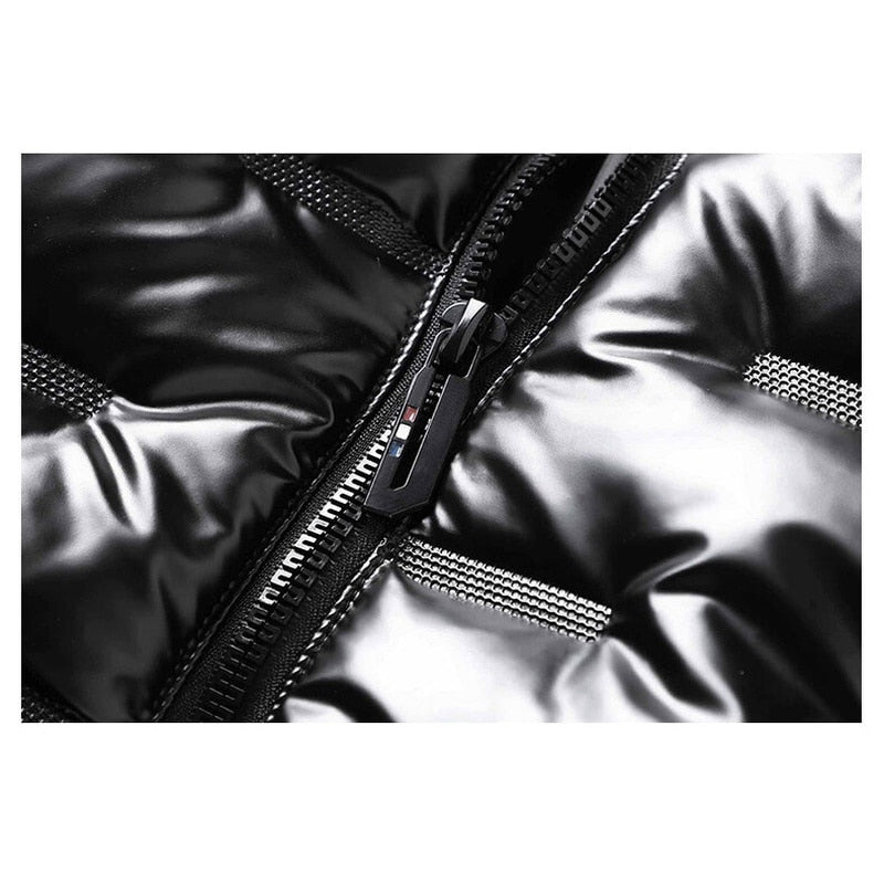 Black Jackets Outwear Men's Clothings Winter Hooded Parkas