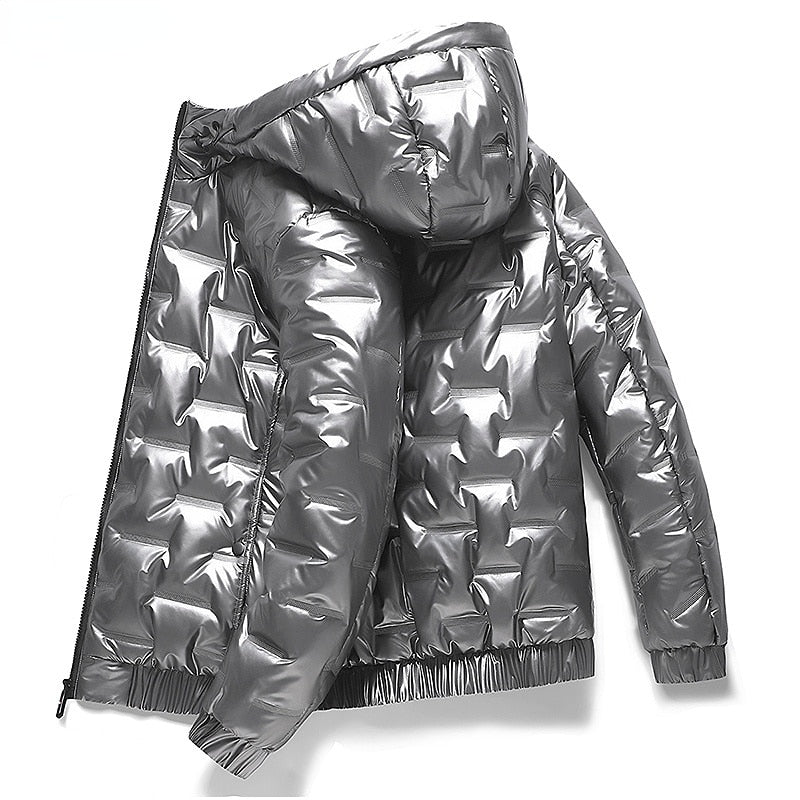 Black Jackets Outwear Men's Clothings Winter Hooded Parkas