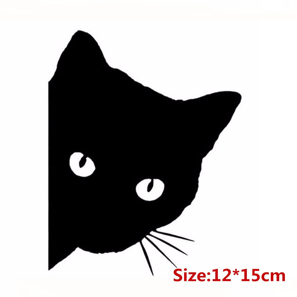 3D Car Styling Funny Cat Eyes Peeking Car Sticker Waterproof Peeking Monster Auto Accessories Whole Body Cover for All Cars