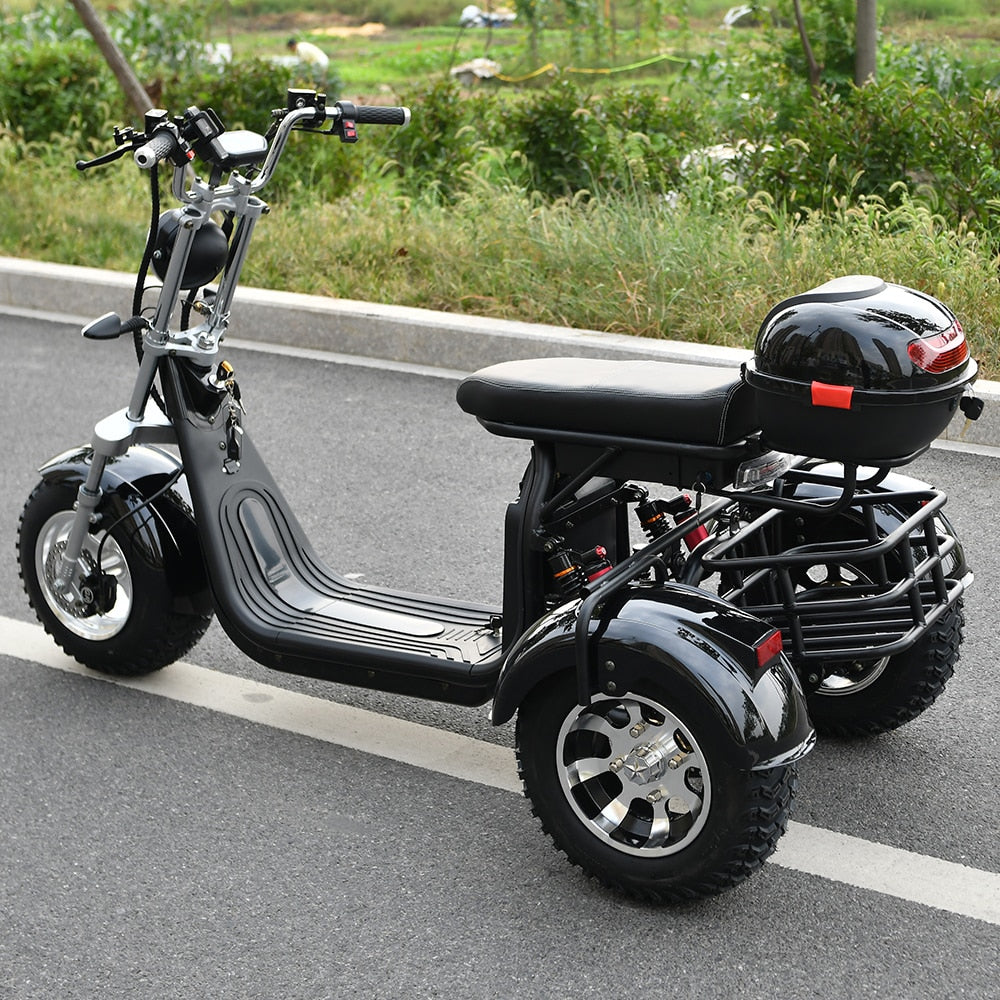 Adult Electric 3 Wheel Scooter 2000W Motor Max Speed