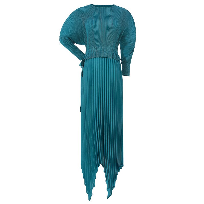 Solid Lace Loose Irregular Temperament Elegant Long Dress