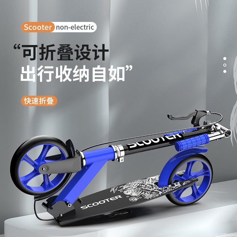 Children and Teens Adult Scooter Two-Wheeled Foldable