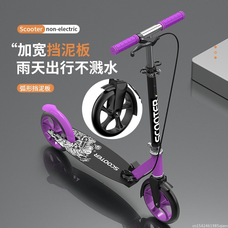 Children and Teens Adult Scooter Two-Wheeled Foldable