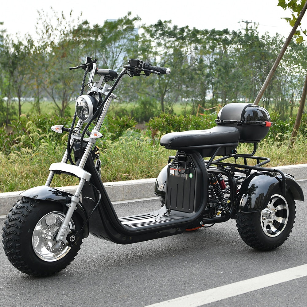 Adult Electric 3 Wheel Scooter 2000W Motor Max Speed