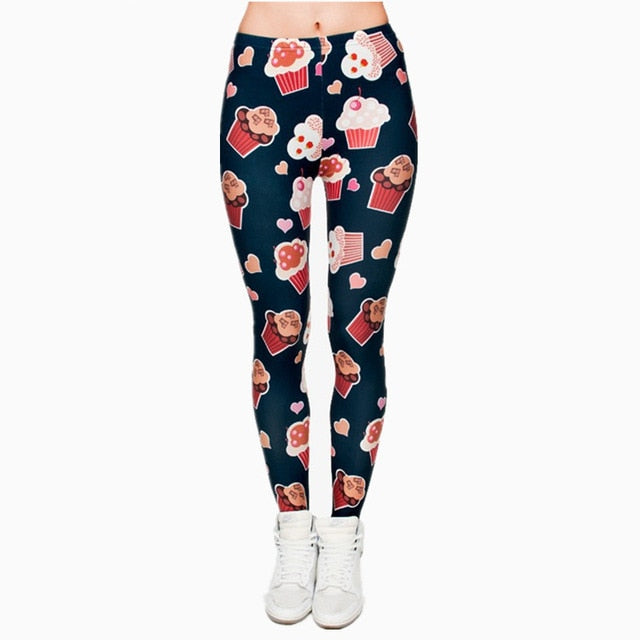 Aztec Round Ombre Printing legging Slim High Waist Leggings Woman Pants
