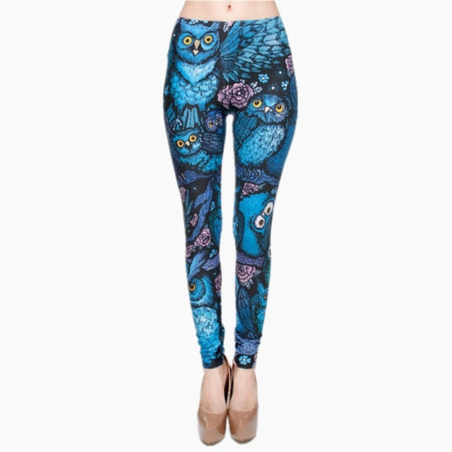 Aztec Round Ombre Printing legging Slim High Waist Leggings Woman Pants