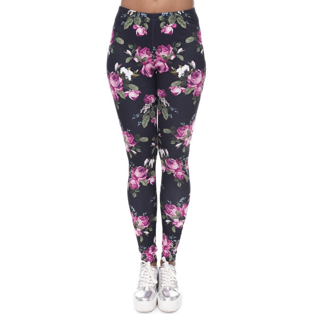 Aztec Round Ombre Printing legging Slim High Waist Leggings Woman Pants