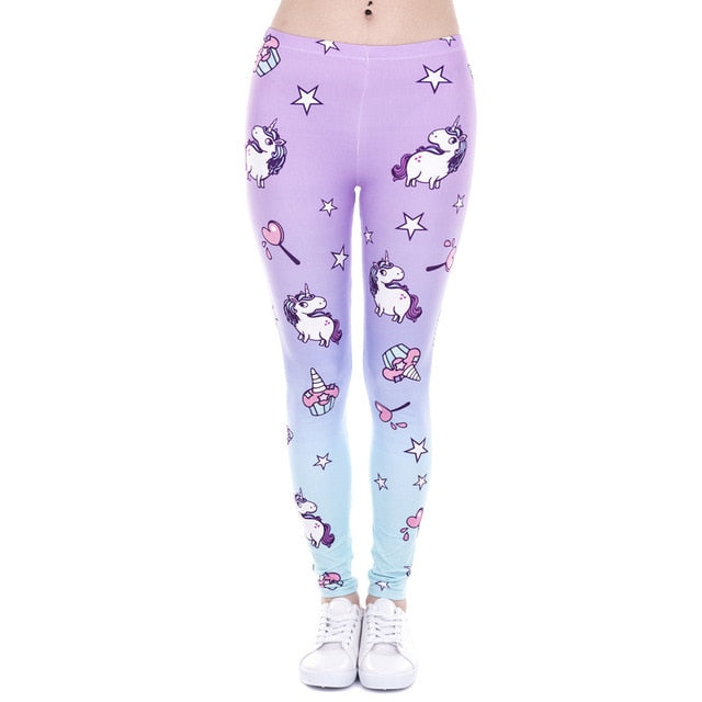 Aztec Round Ombre Printing legging Slim High Waist Leggings Woman Pants