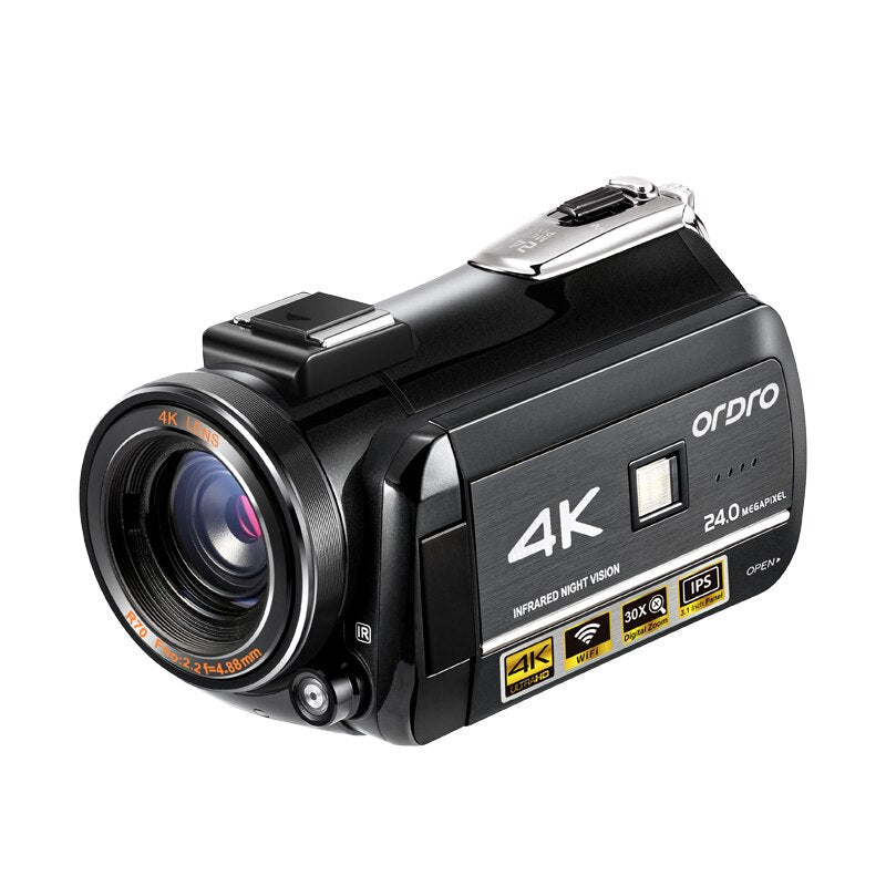 4K Camcorder Professional IR Night Vision Digital Recorder