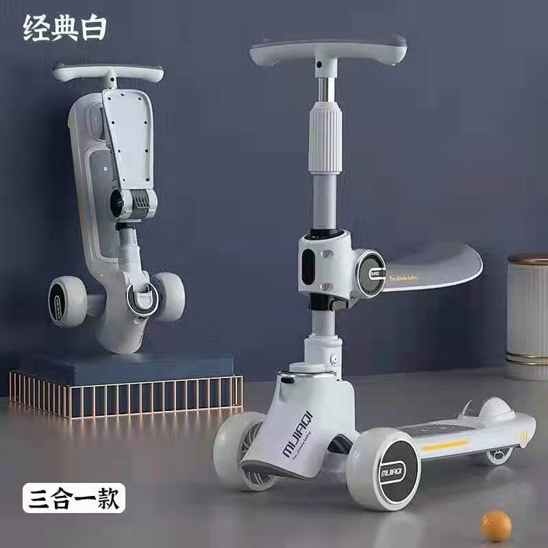 Children's Three-In-One Scooter Sit and Slide