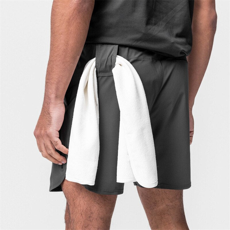 Sport Tech Shorts Multiple Zipper Pockets Quick Dry Running Shorts