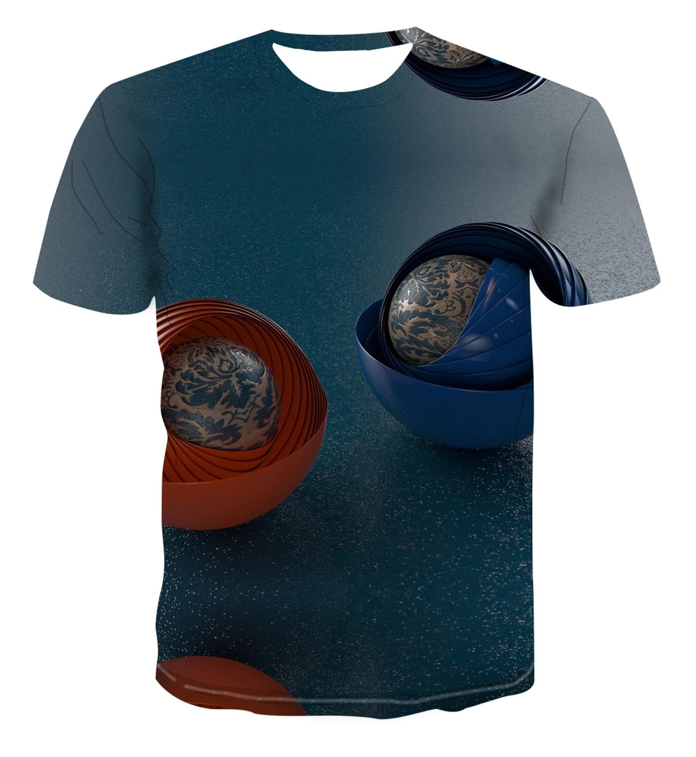 Psychedelic T-Shirt Men's 3D T-Shirt Vertigo Printed T-Shirt Short Sleeve Casual Summer Top S-6xl