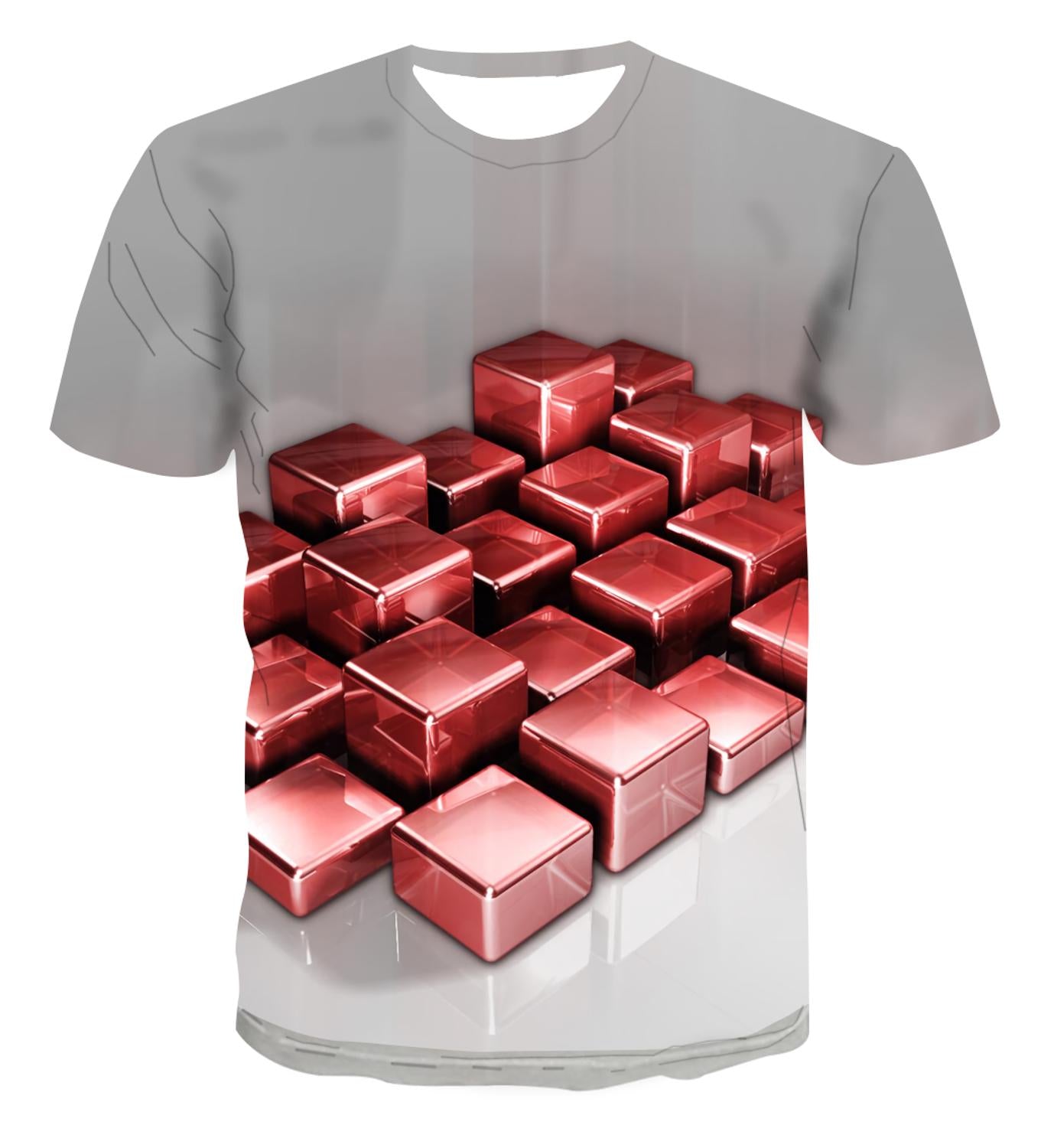 Psychedelic T-Shirt Men's 3D T-Shirt Vertigo Printed T-Shirt Short Sleeve Casual Summer Top S-6xl