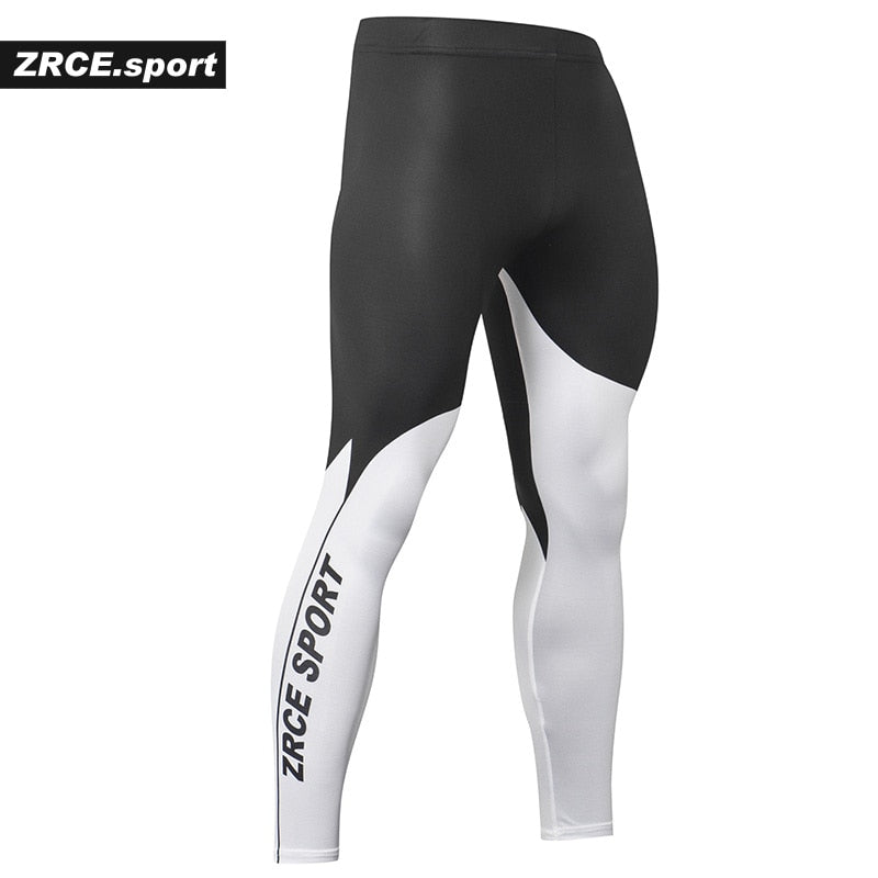 ZRCE Male Compression Tight Leggings Lightweight Quick-Drying Elastic Gym Fitness Jogging Pants Workout Training Yoga Bottoms